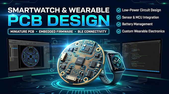 smartwatch pcb miniature wearable pcb and embedded firmware