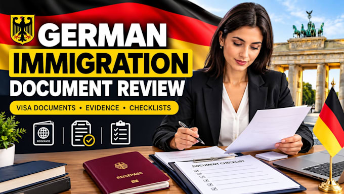 review german immigration document, supporting evidence and application papers