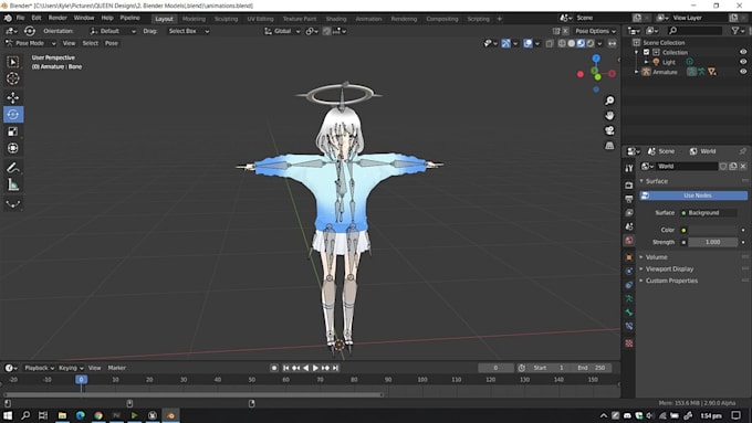 create 3d character for 3d vtuber rigging anime, 3d rigging or vroid model