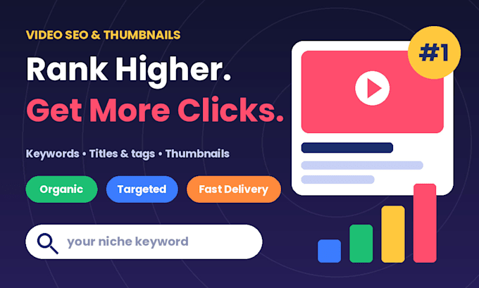 be youtube video seo optimization expert, thumbnail optimized for traffic