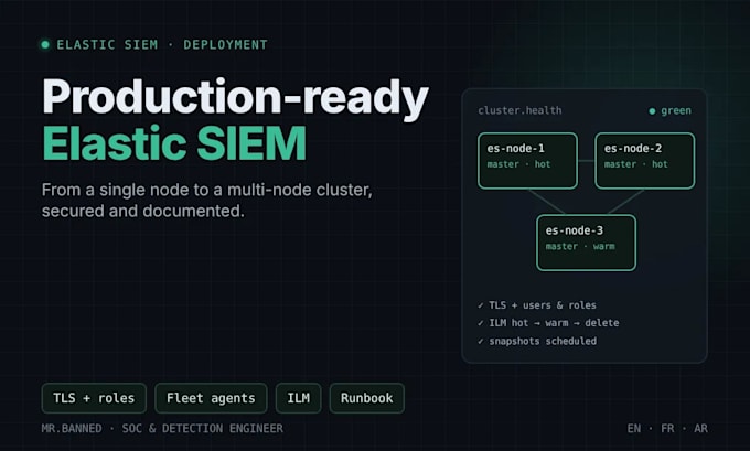 set up elastic siem from single node to multi node production cluster