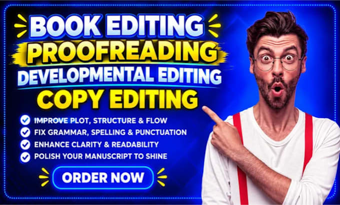 copy edit your manuscript for grammar and consistency