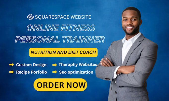 squarespace nutrition coach website