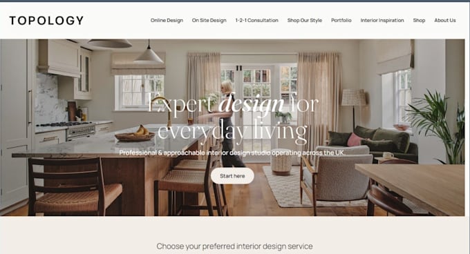 design wix interior design website interior designer studio luxury decor website