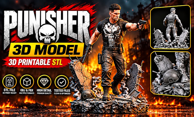 provide a detailed 3d printable action figure stl model