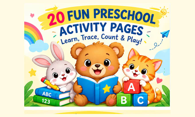 design kids activity worksheets