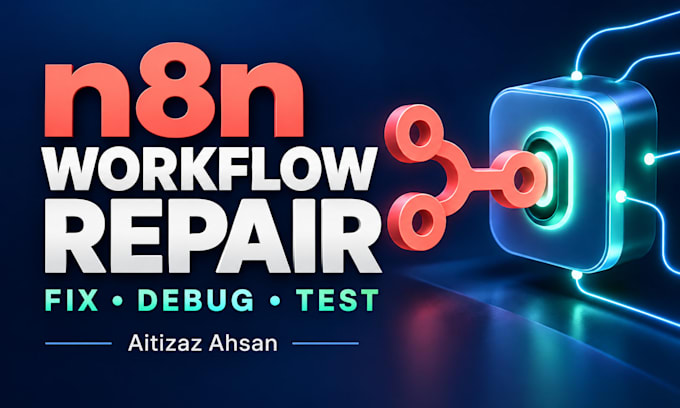fix n8n workflows, debug errors and repair API integrations