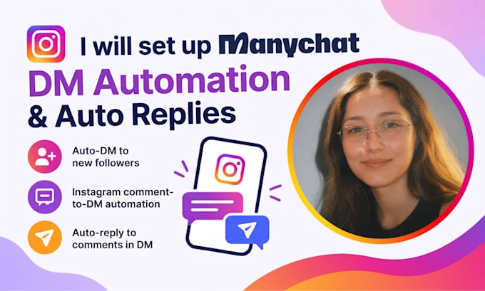 set up manychat instagram dm automation and auto replies