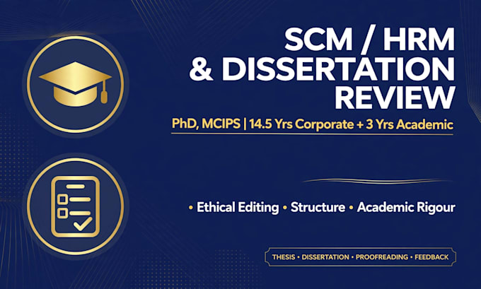 review your supply chain management thesis and dissertation