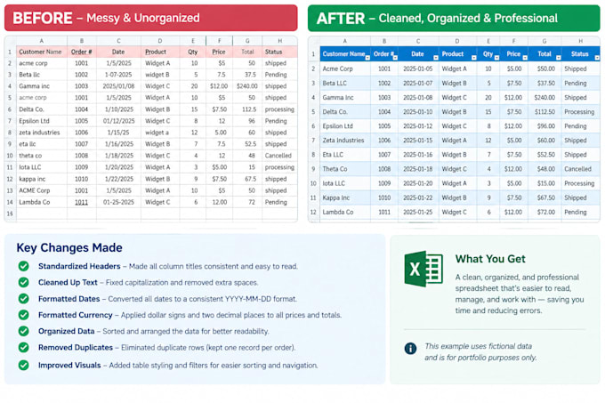 create a simple excel task tracker and business template