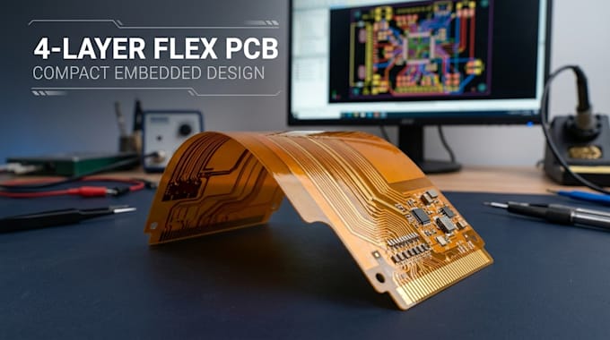 design a 4 layer flexible pcb for compact embedded devices and custom circuits
