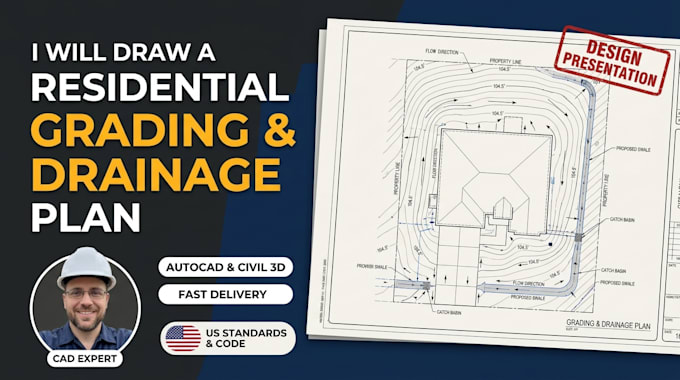 draw fast permit ready grading and drainage plans