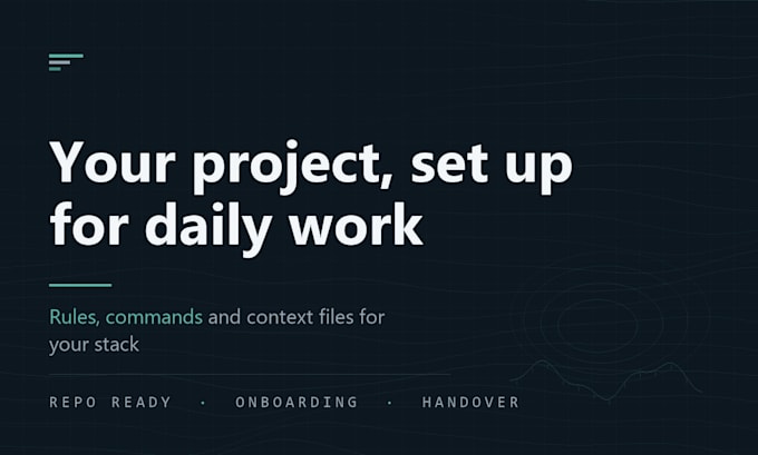 set up your project context file and rules for any coding tool