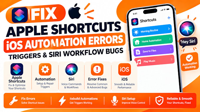 fix apple shortcuts ios automation errors triggers siri workflow bugs