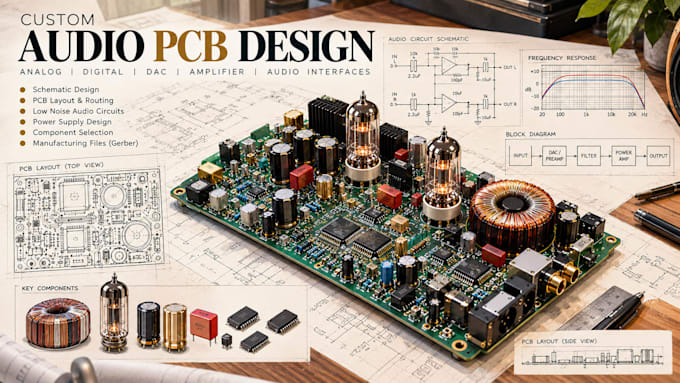 design professional audio electronics and amplifier pcb