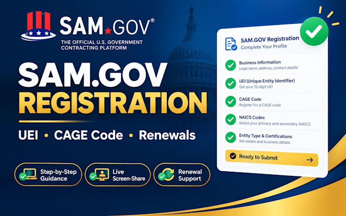 guide sam gov registration uei and cage code step to get research contract