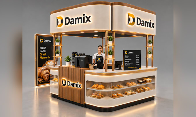 design your 3d exhibition booth and kiosk