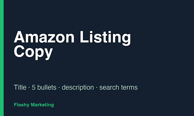 write your amazon product listing title, bullets and description
