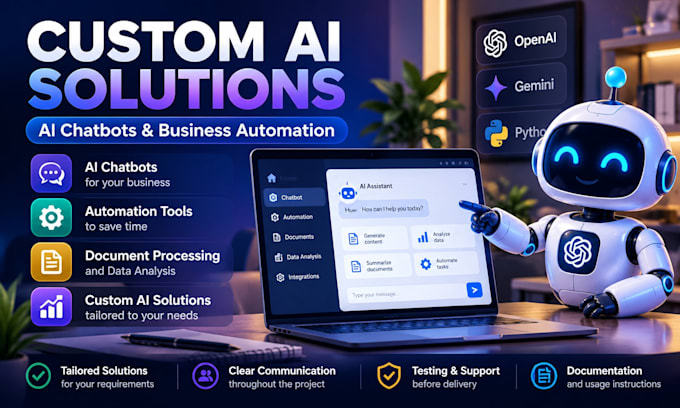 develop a custom ai chatbot or automation tool