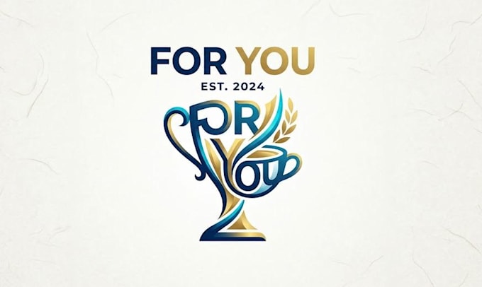 design creative cup, and trophy logo with for you