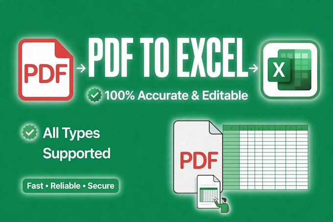 convert PDF to editable excel spreadsheet