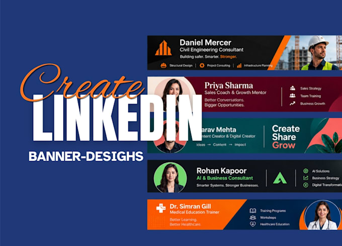 design attractive linkedin banners for any platform