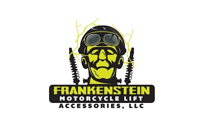 make stylized monster appeal bikers logo