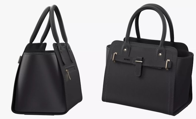 design luxury handbag, backpack, 3d bag model and realistic render