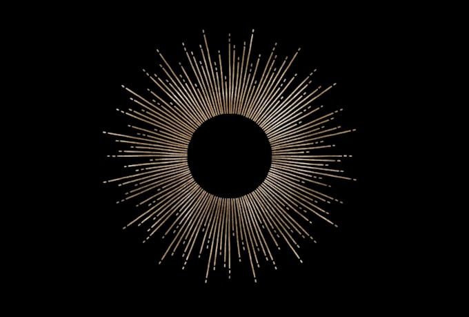 Design awesome solar eclipse logo by Adrielsha_nahan | Fiverr