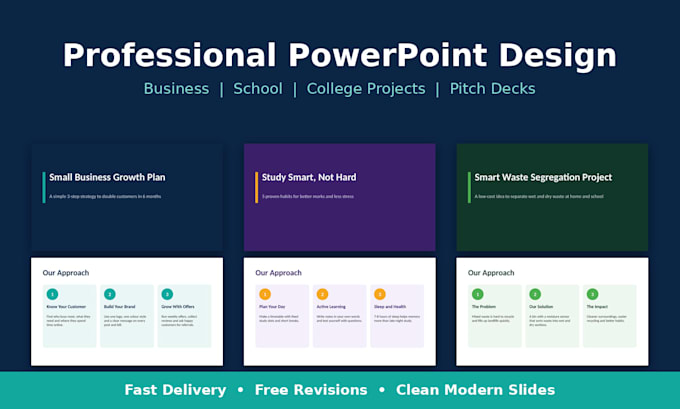 design a professional powerpoint presentation for business or school