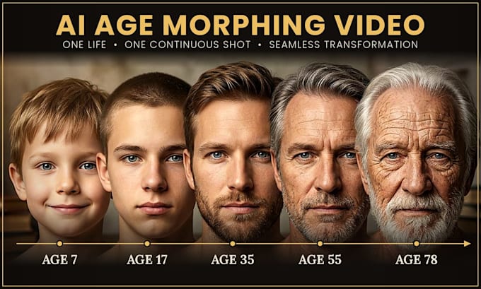 create realistic ai age progression videos