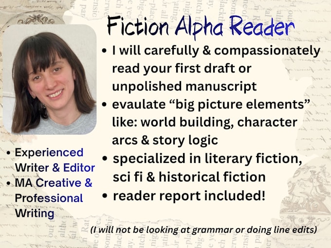 alpha read your literary fiction, historical fiction or sci fi novel