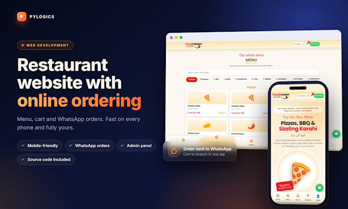 build a modern restaurant website with online ordering