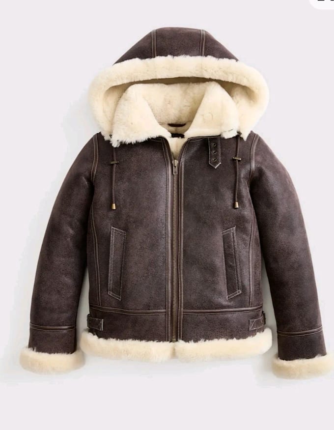 make custom genuine leather and shearling bomber jackets