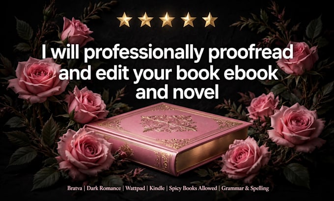 professionally proofread and edit your book, ebook and novel