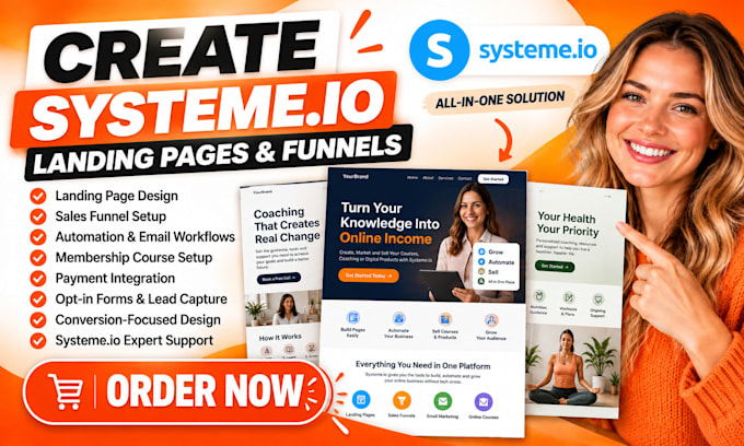 create systeme io landing page systeme io funnels landing page expert systeme