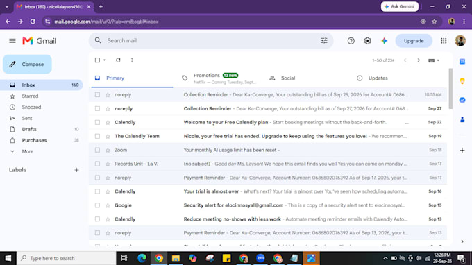 organize your email inbox