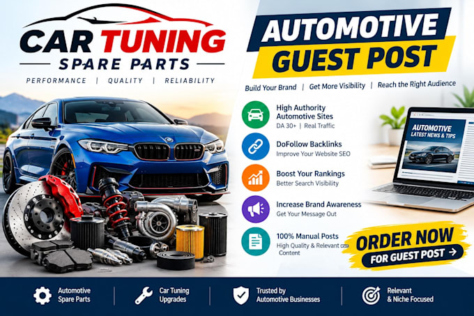 provide car tuning and performance auto guest post backlinks