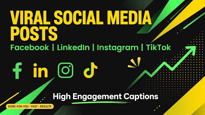 write viral facebook linkedin instagram posts and captions