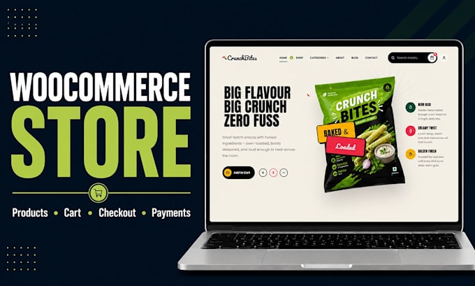 create ecommerce website, woocommerce online store with wordpress
