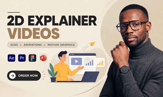 create engaging 2d explainer videos, saas animations and motion graphics