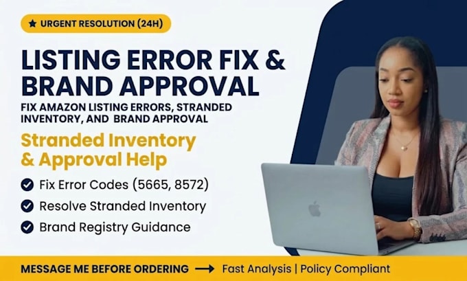 fix amazon listing errors stranded inventory and brand approval