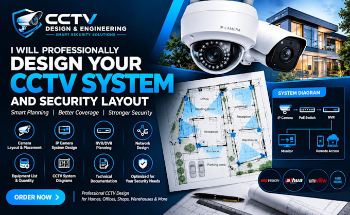 design your cctv camera system and security layout