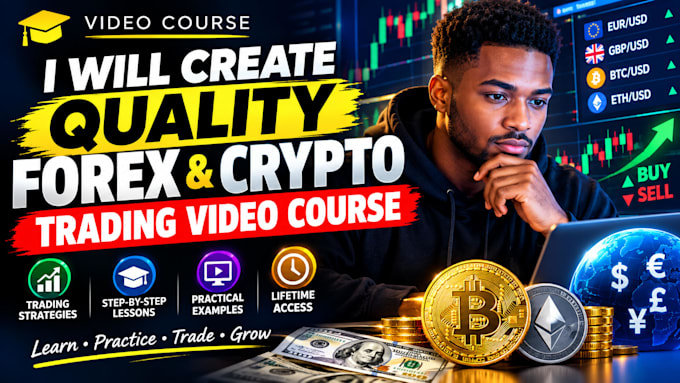 create quality forex and crypto trading video course