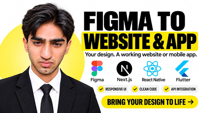 do figma design to code website and app