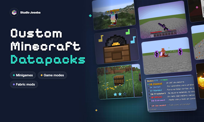 create a custom minecraft datapack, minigame or game mode