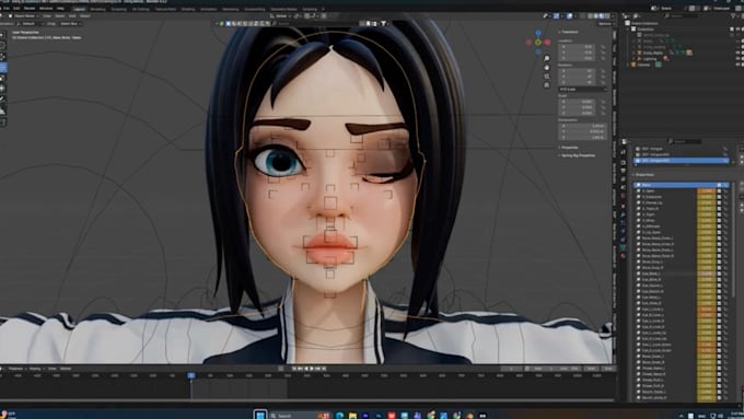 interactive ai avatar setup,glb,vseeface,arkit52,animaze,rig3d for stream,viseme