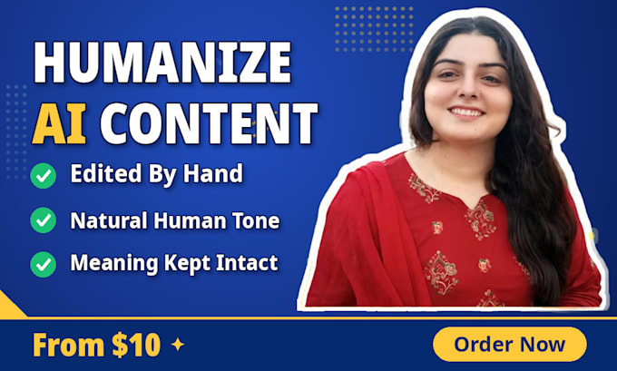 humanize ai content and edit it into natural human writing