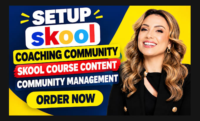 skool coaching community course setup, skool course content community management