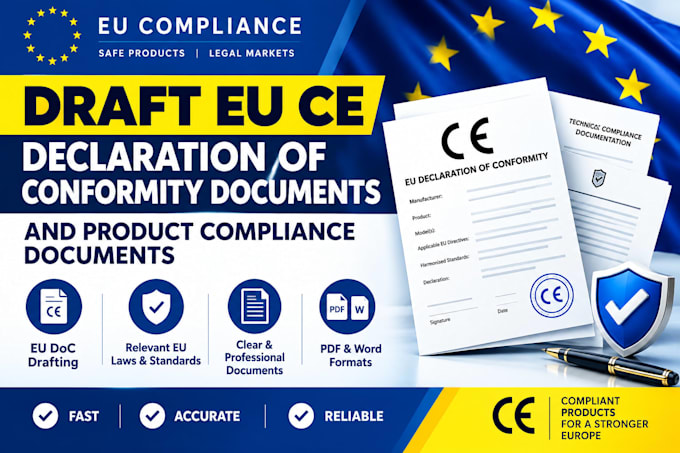draft eu ce declaration of conformity documents and product compliance documents